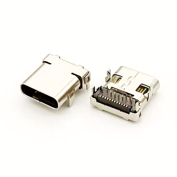USB TYPE C 24P板上；單殼 10.0；8.65長