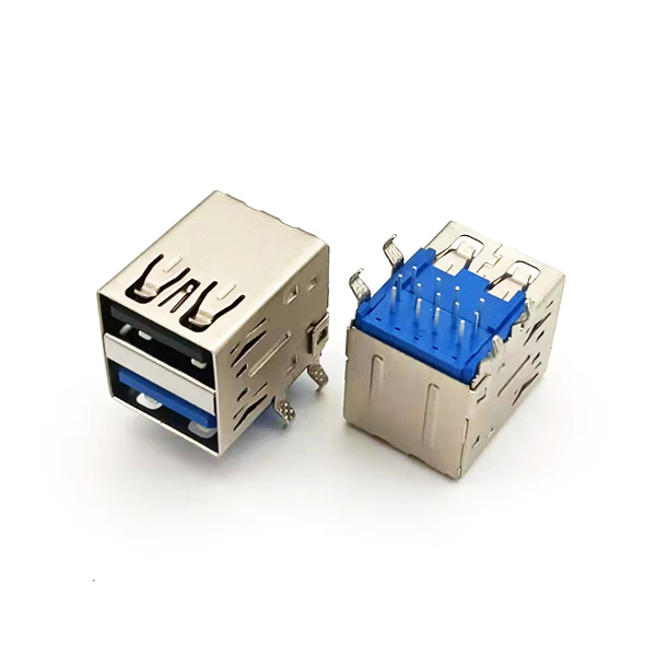 USB2.0+3.0雙層直邊；板上青蛙腳